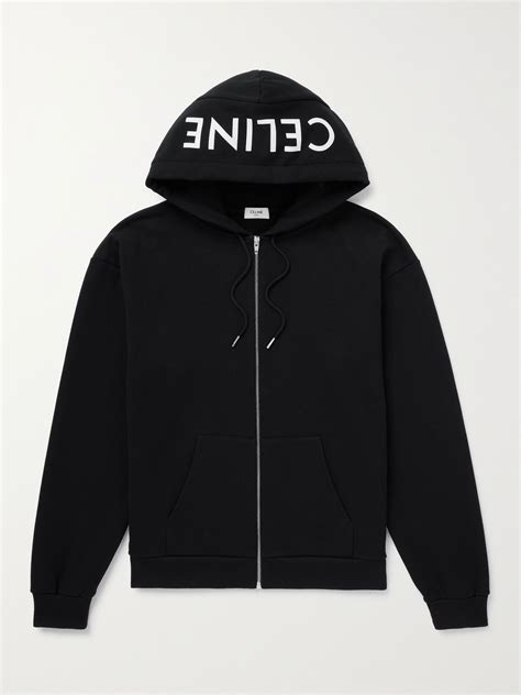 celine hoodie zip.